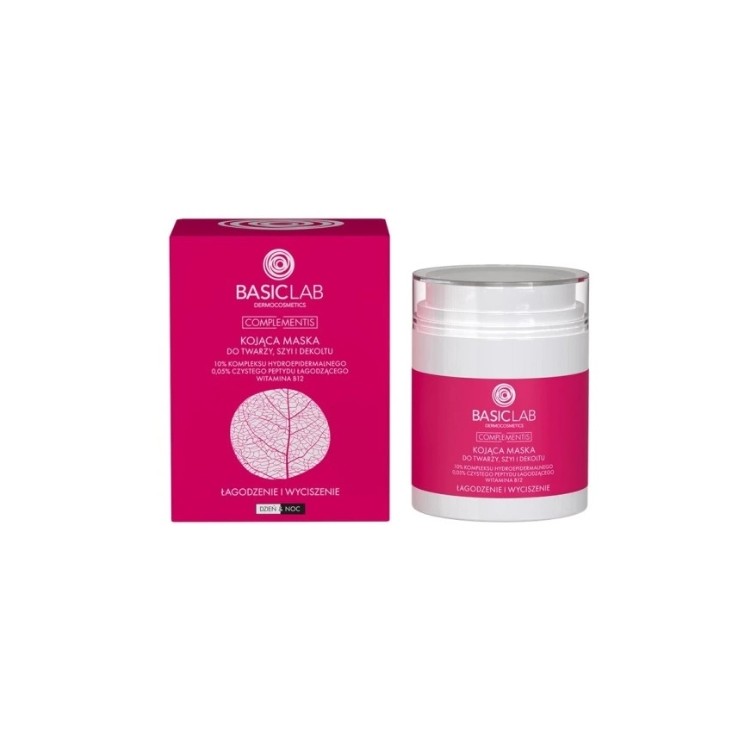 BasicLab Complementis Masque Apaisant Visage, Cou et Décolleté 50 ml