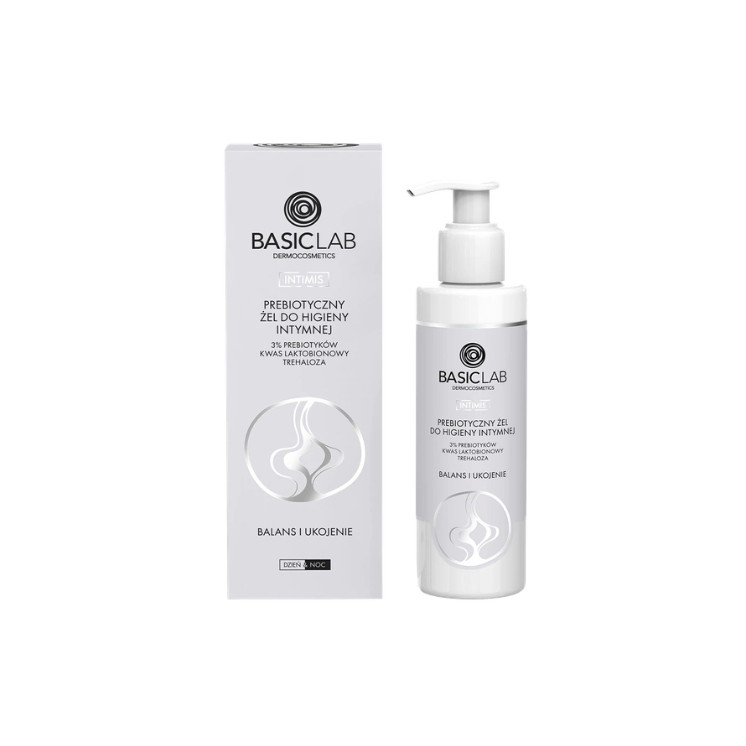 Gel d'hygiène intime prébiotique BasicLab Intimis 200 ml