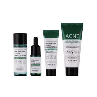 Some By Mi AHA - BHA - PHA 30 Days Miracle AC SOS Kit Kosmetikset für zu Akne neigende Haut Some By Mi AHA - BHA - PHA 30 Days Miracle AC SOS Kit Kosmetikset für zu Akne neigende Haut
