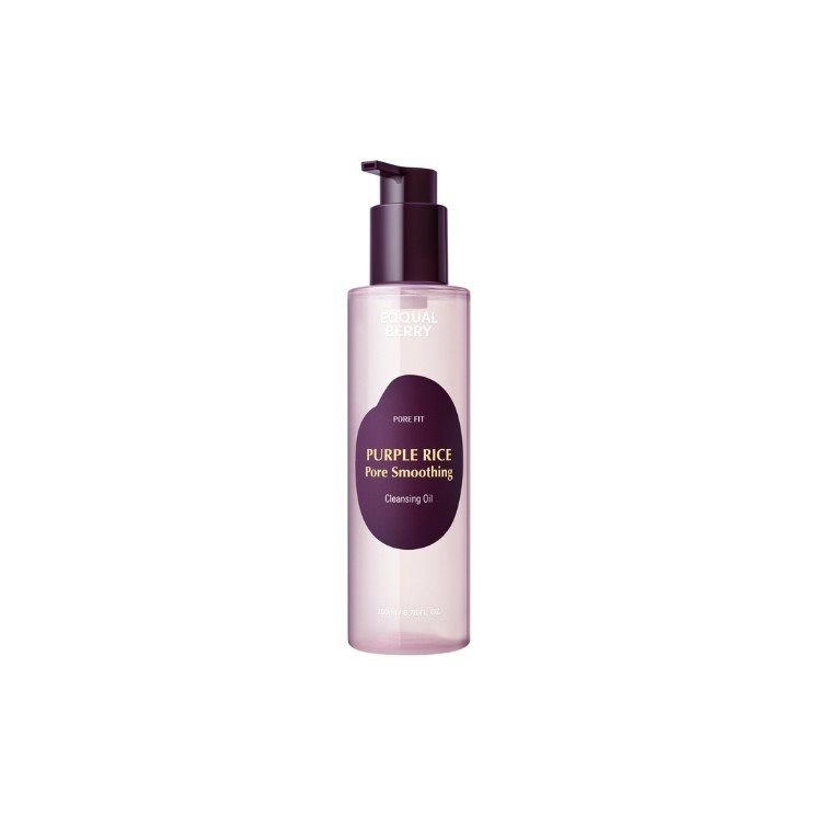 Huile démaquillante lissante au riz Purple Eqqualberry 200 ml