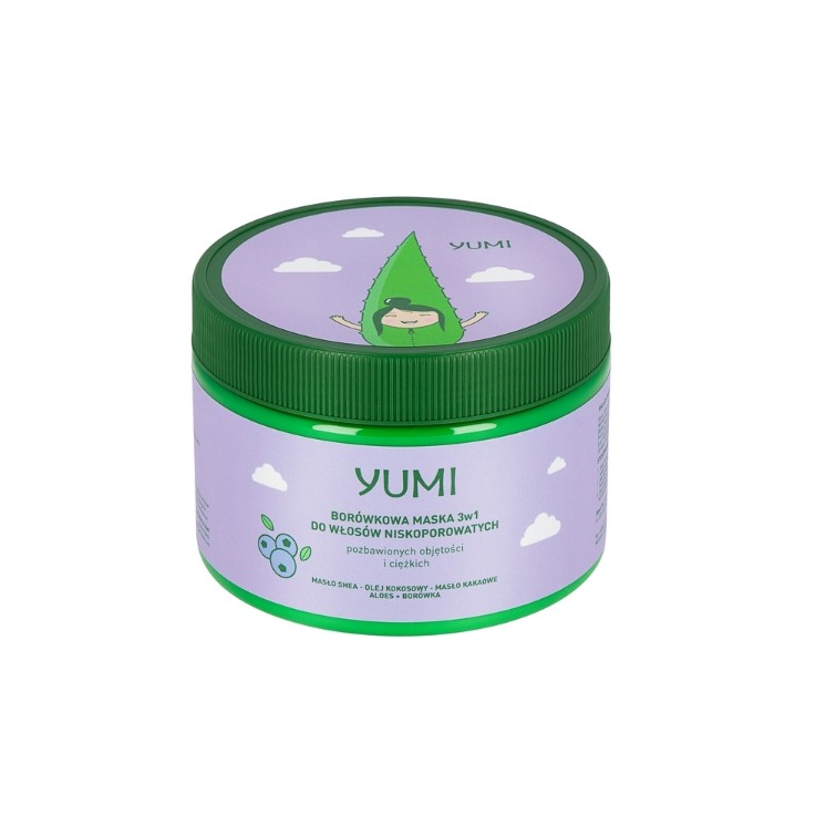 Yumi Blaubeermaske für Haare mit geringer Porosität 300 ml