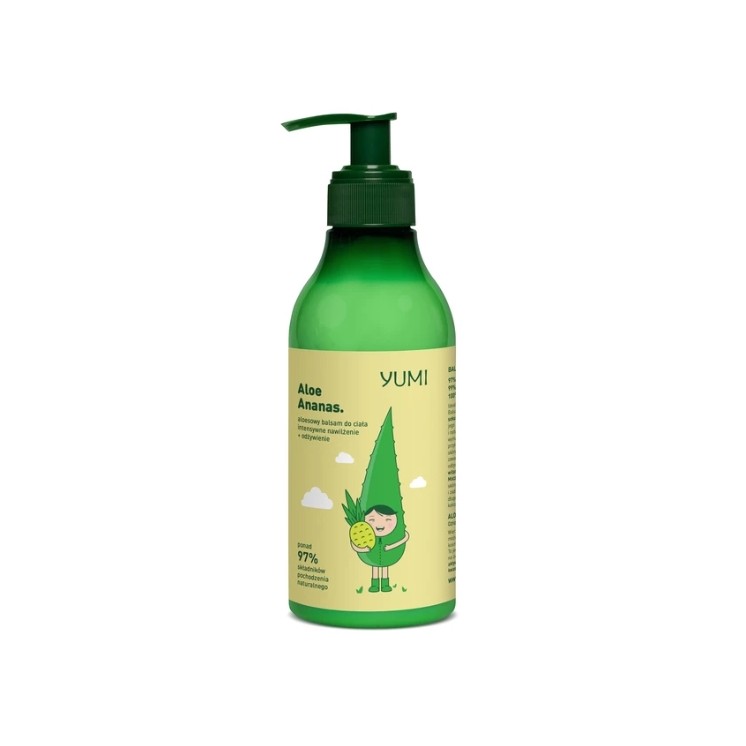 Yumi aloesowy Balsam do ciała intensywnie nawilżający Anans 300 ml 