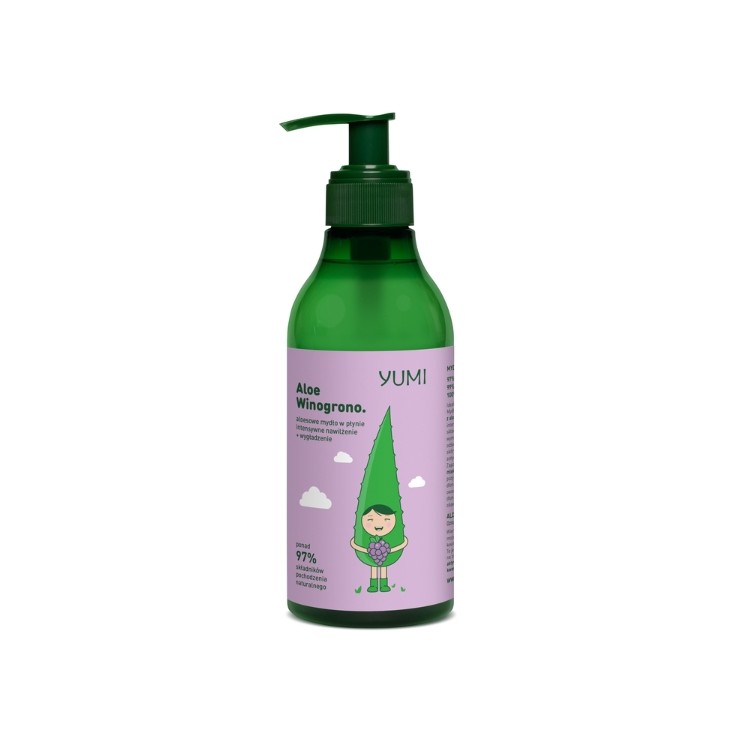 Yumi Aloe Vera Flüssige Handseife Intensiv feuchtigkeitsspendend Traube 300 ml