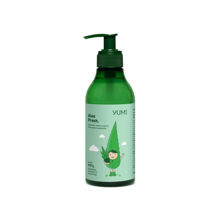 Yumi Aloe Fresh Intensiv feuchtigkeitsspendende Flüssigseife für die Hände 300 ml