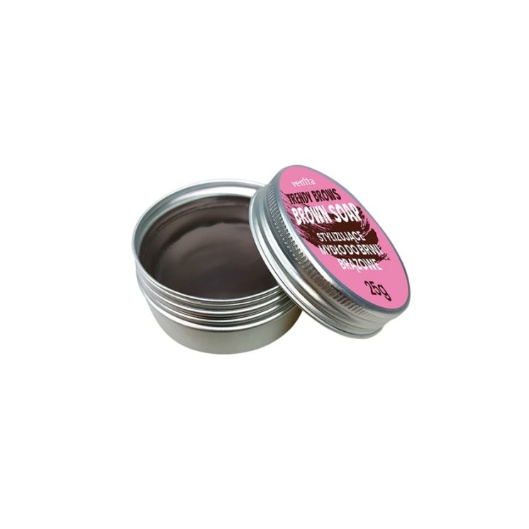 Savon coiffant pour sourcils Venita Trendy Brows Marron 25 g