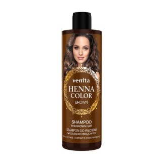 Shampooing Venita Henna Color Brown pour cheveux bruns 300 ml
