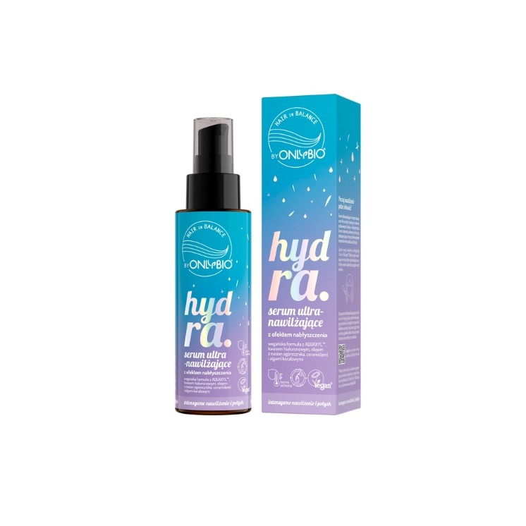 OnlyBio Hair in Balance Hydra Sérum capillaire ultra-hydratant effet illuminateur 100 ml