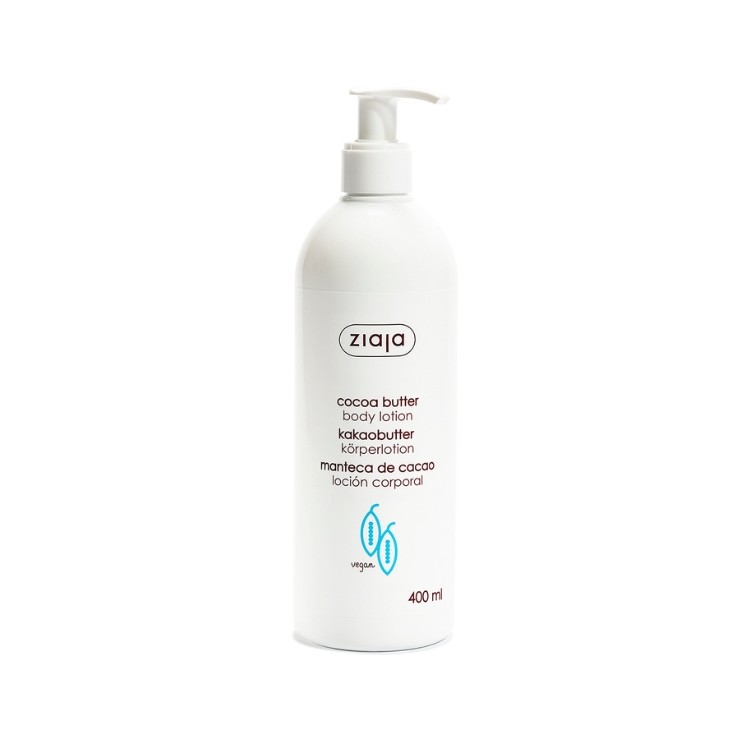 Ziaja Kakaobutter-Körpermilch für normale, trockene und empfindliche Haut, 400 ml