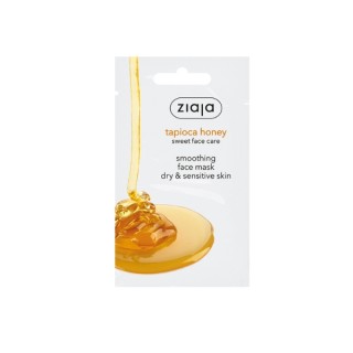 Ziaja Gladmakend gezichtsmasker met honing en tapioca voor de gevoelige huid 7 ml