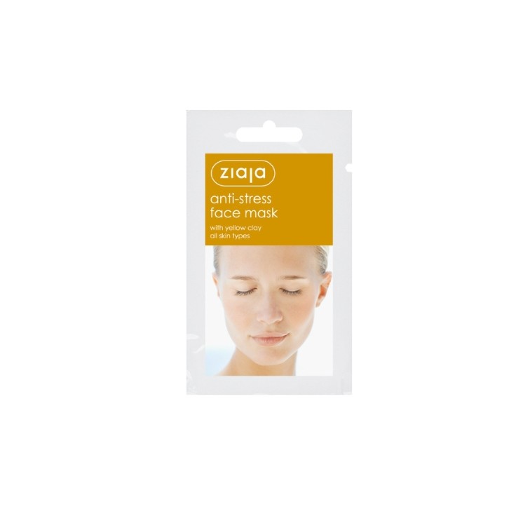Masque visage anti-stress Ziaja à l'argile jaune 7 ml