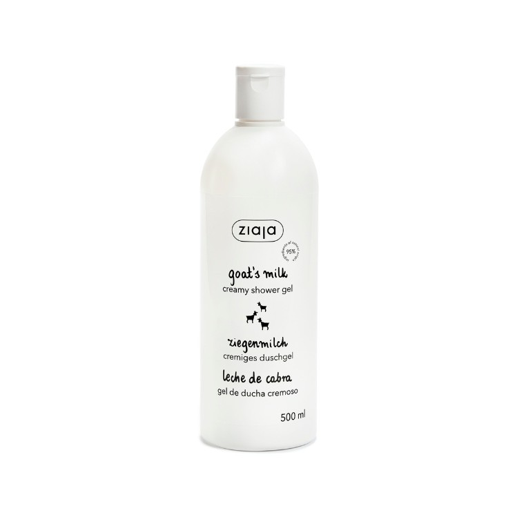 Gel lavant crémeux au lait de chèvre Ziaja , bain de lait 500 ml