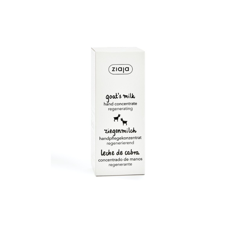 Ziaja Crème Mains Concentrée au Lait de Chèvre Nourrissante et Blanchissante Régénération Lactée 50 ml