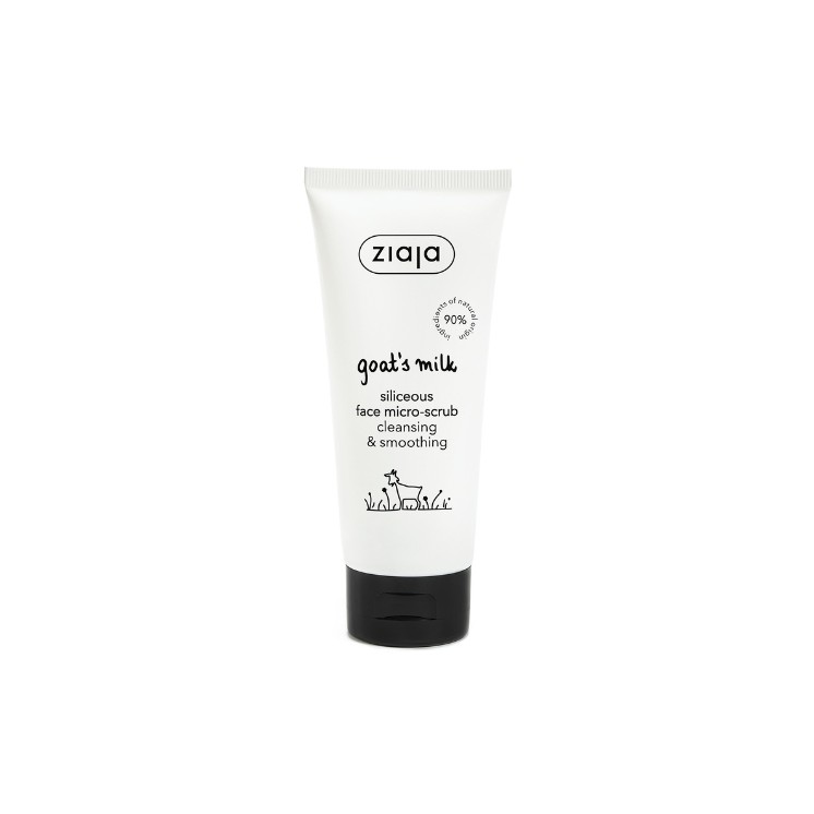 Ziaja Goat Milk Silica Micro-Scrub for Facial Cleansing Fine Crystal Micro-Exfoliating 75 ml