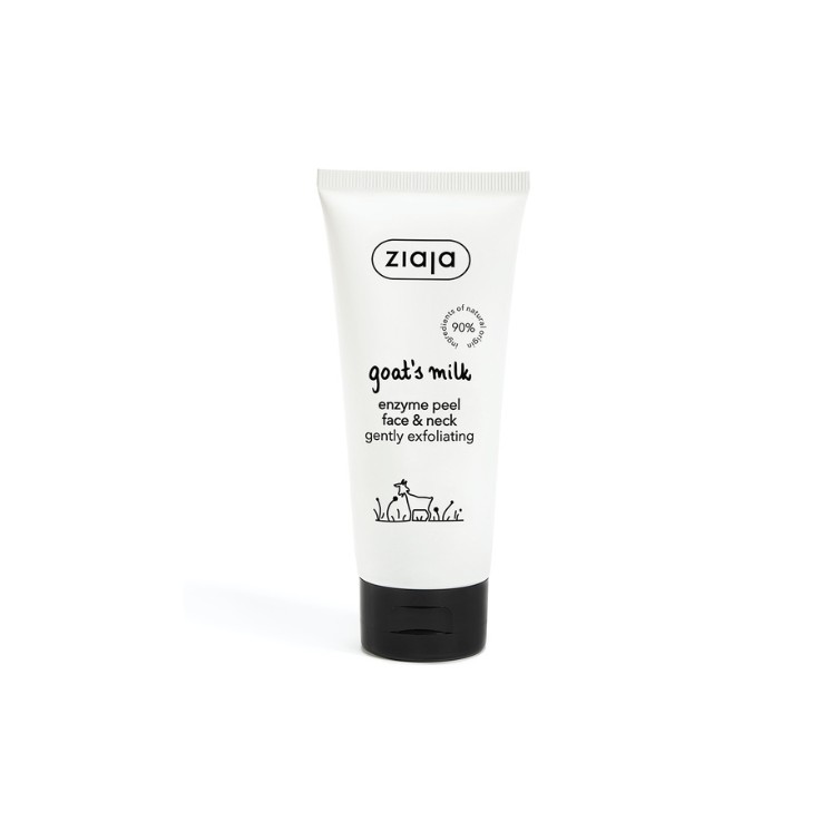 Ziaja Goat Milk Enzymatic Peeling Visage et Cou Exfoliant Doux 75 ml