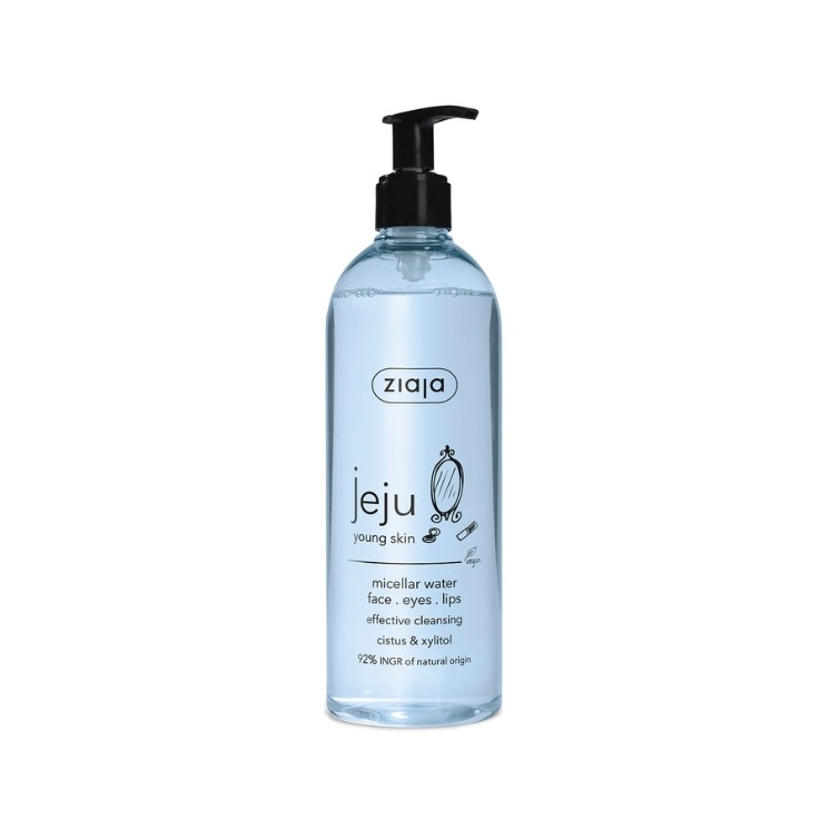 Eau micellaire Ziaja Jeju Visage, Yeux, Lèvres 390 ml