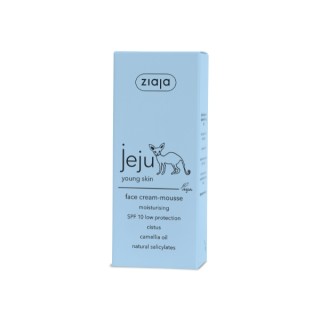 Ziaja Jeju biały Mus do twarzy na dzień SPF10 ochrona niska 50 ml