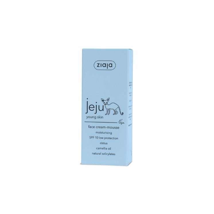 Ziaja Jeju Mousse Visage Blanche Jour SPF10 Faible Protection 50 ml