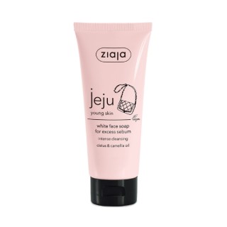 Savon visage anti-sébum blanc Ziaja Jeju 75 ml