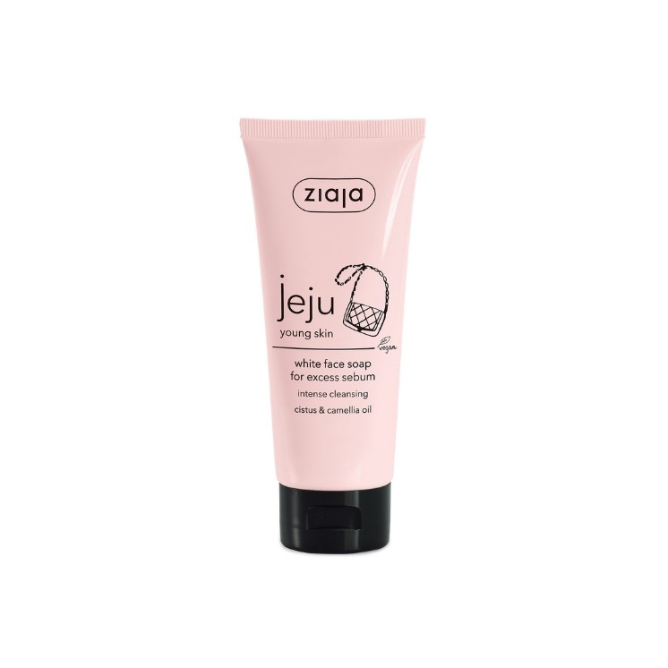 Ziaja Jeju weiße Anti-Talg-Gesichtsseife 75 ml