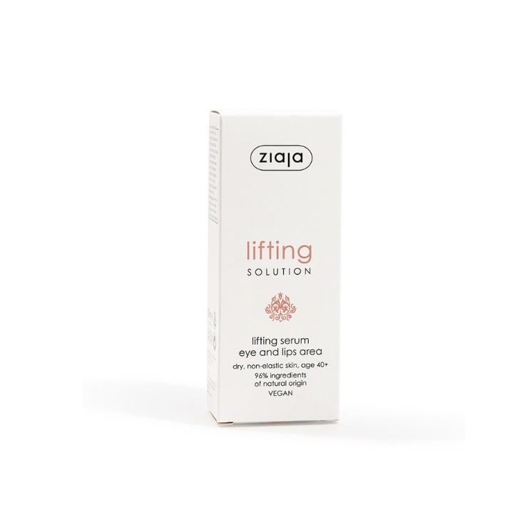 Ziaja Lifting Solution Serum aktywnie liftingujące pod oczy i na okolice ust 30 ml