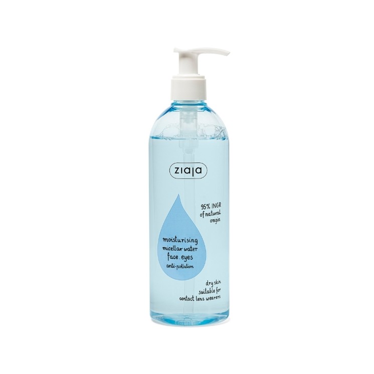 Ziaja Moisturizing Makeup Remover Micellar Fluid for Face and Eyes 390 ml