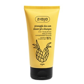 Gel douche énergisant 2 en 1 à l'ananas Ziaja 160 ml