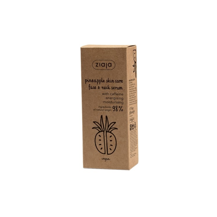 Ziaja Ananas Shot pour le visage, le cou et le décolleté 50 ml