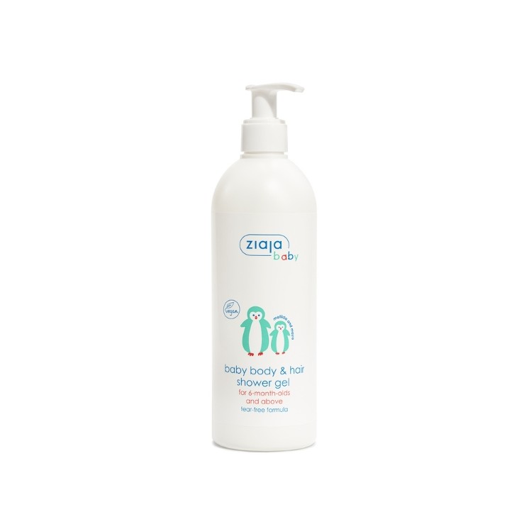 Ziaja Ziajka Kinderlichaam- en haarwasgel, zacht voor de huid, 400 ml