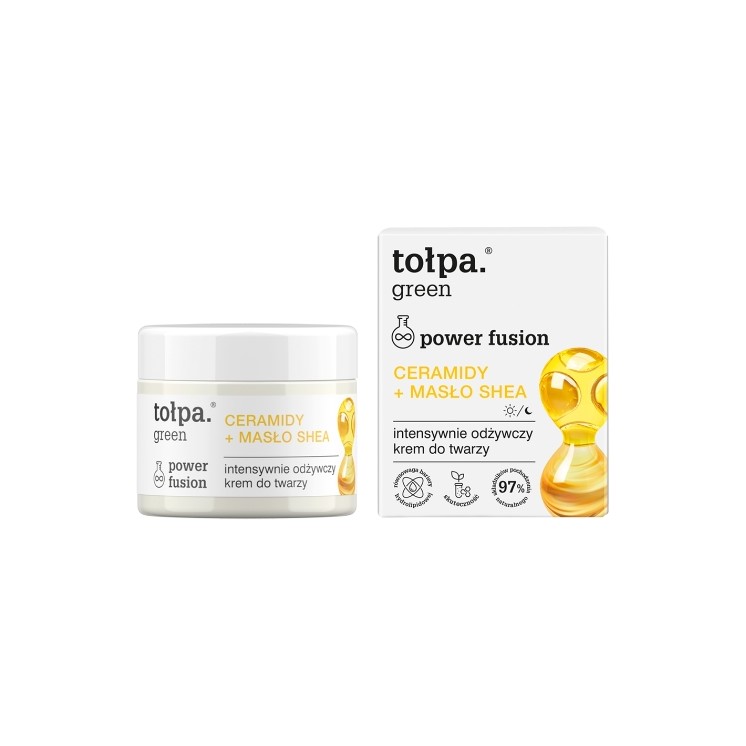 Tołpa Green Power Fusion Crème Visage Intensivement Nourrissante Céramides + Beurre de Karité 50 ml
