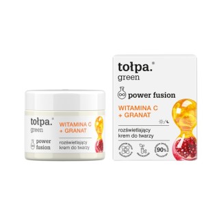 Tołpa Green Power Fusion Crème Visage Intensivement Éclaircissante Vitamine C + Grenade 50 ml
