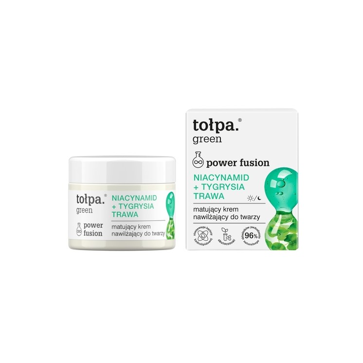 Tołpa Green Power Fusion Intensiv aufhellende Gesichtscreme Niacinamid + Tigergras 50 ml