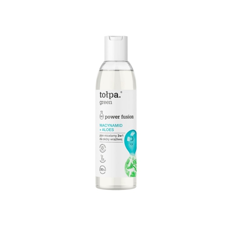 Tołpa Green Power Fusion 3in1 Micellar Water for Sensitive Skin Niacinamide + Aloe 200 ml