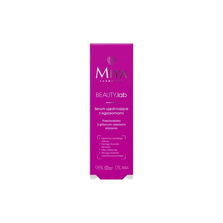 Miya Cosmetics BEAUTY .lab Straffendes Gesichtsserum mit Exosomen 30 ml