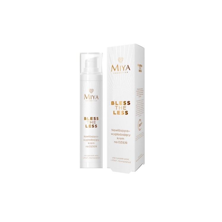 Miya Cosmetics Bless The Less Feuchtigkeitsspendende und glättende Tagesgesichtscreme 50 ml