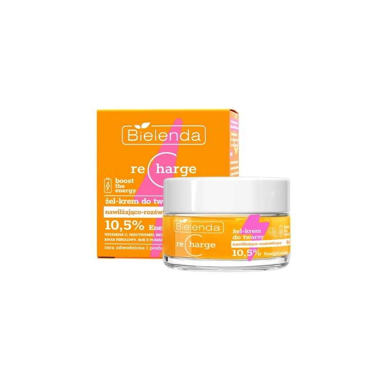 Bielenda Recharge feuchtigkeitsspendendes und aufhellendes 4-in-1-Gesichtscremegel 50 ml