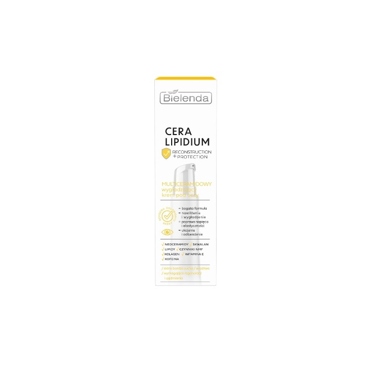 Bielenda Cera Lipidium Multiceramidowy wygładzający Krem pod oczy 15 ml