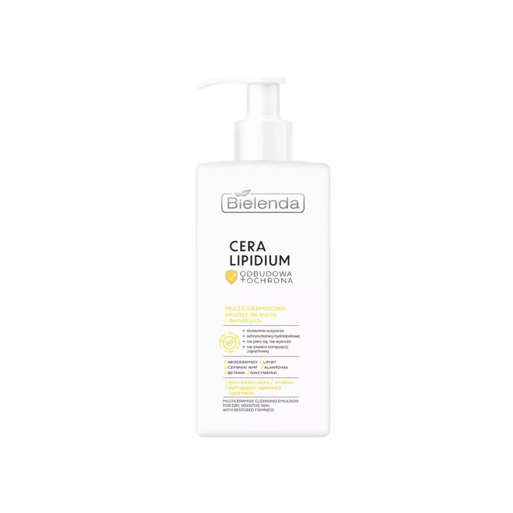 Bielenda Cera Lipidium Multiceramidowa Emulsja do mycia twarzy i demakijażu 300 ml