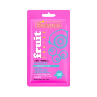 Bielenda Fruit Fusion Hydro - cremige feuchtigkeitsspendende und beruhigende Gesichtsmaske 8 g