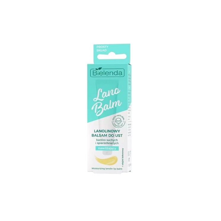 Bielenda Lano Balm Lanolin Feuchtigkeitsspendender Lippenbalsam 10 g