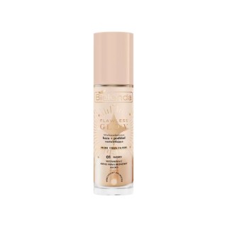 Bielenda FLAWLESS GLOW wielozadaniowa rozświetlająca Baza + podkład /01/ Ivory 30 ml