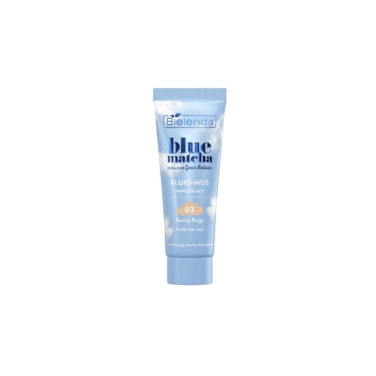 Bielenda Blue Matcha Feuchtigkeitsfluid - Mousse /03/ Sunny Beige 30 g
