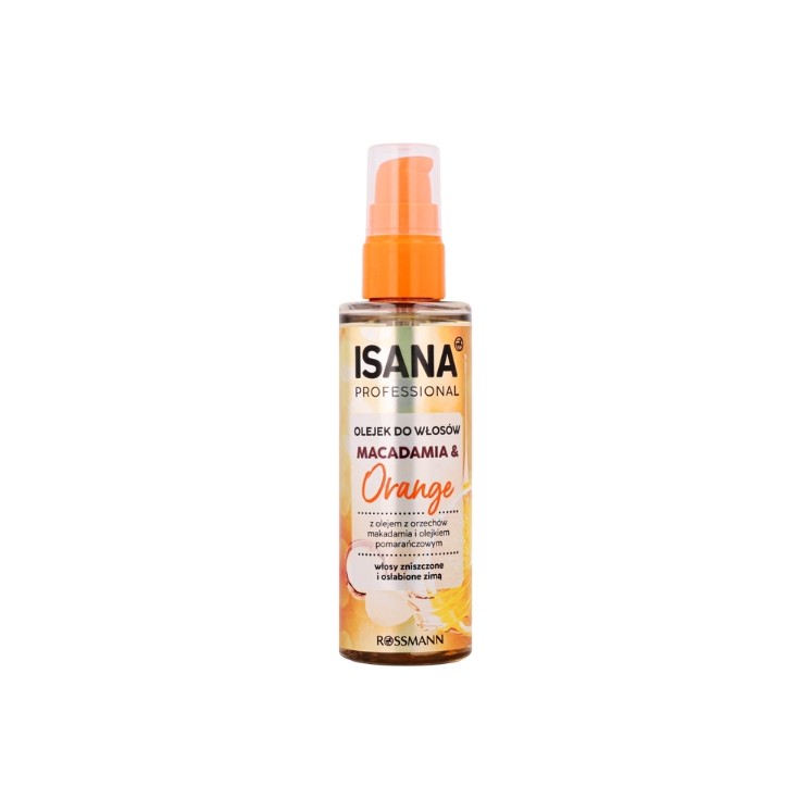 Isana Professional Olejek do włosów, Macadamia & Orange 100 ml