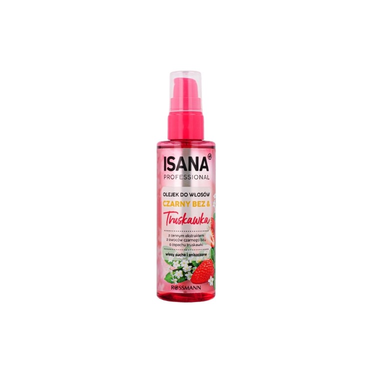 Isana Professional Olejek do włosów suchych i zniszczonych Czarny Bez & Truskawka 100 ml