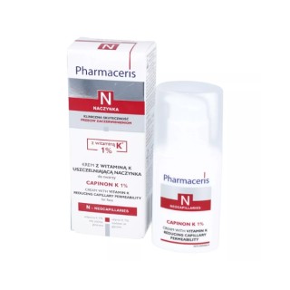 Pharmaceris N Capinon K 1% Crème visage scellant les capillaires à la vitamine K 30 ml