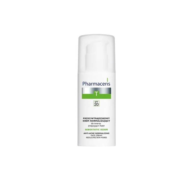 Pharmaceris T Sebostatic przeciwtrądzikowy Krem do twarzy matująco - normalizujący SPF20 50 ml
