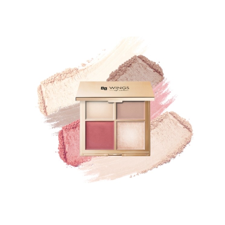 Палетка для контурування AA Wings of Color Star Secrets Gold 4x4, 5 г