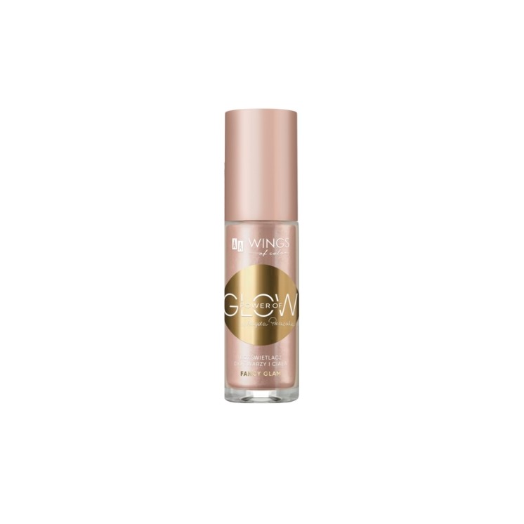AA Wings of Color Power of Glow płynny Rozświetlacz do twarzy Fancy Glam 30 ml