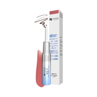 AA Wings of Color It Girl Mix It 2in1 vloeibare lipgloss + lipliner / Dirty Rose / 5 g + 2 g