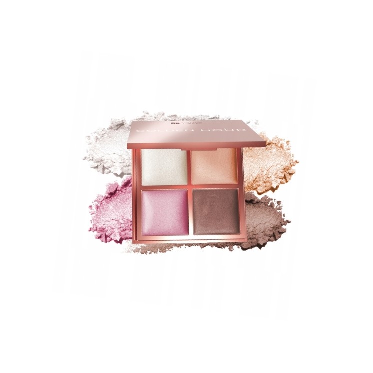 AA Wings of Color Golden Hour Paleta rozświetlaczy do twarzy 18 g