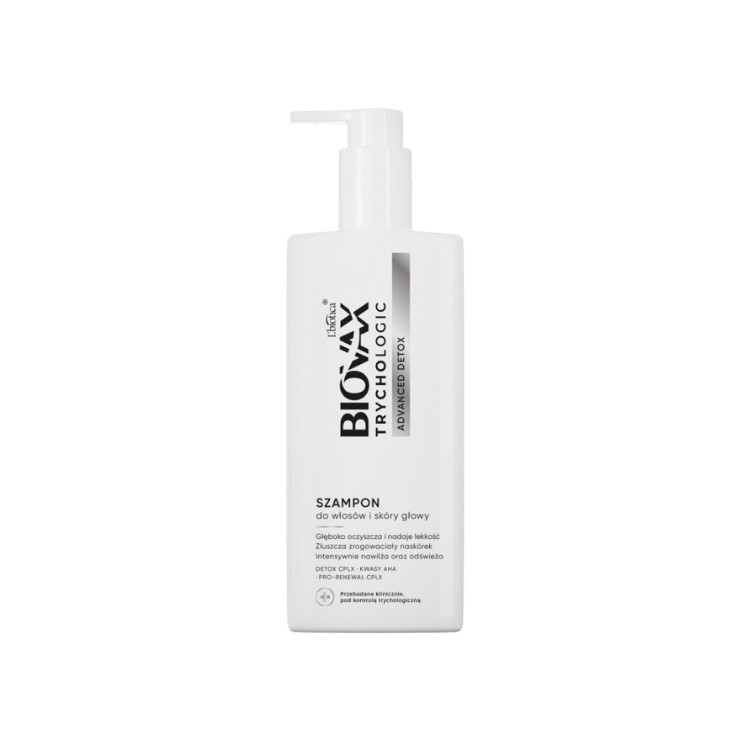 L'biotica BIOVAX Trychologic Advanced Detox Szampon do włosów i skóry głowy 200 ml